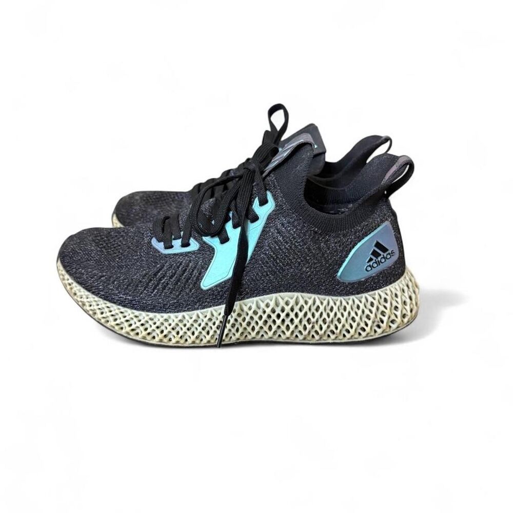 Adidas AlphaEdge 4D FV6106 Black Iridescent Running Shoes Men 5 Women 6 - Picture 4 of 6